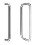 Doorspek DSPH402 Back to Back Pull Handle Polished Aluminium 