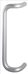 Doorspek DSPH430 Cranked Pull Handle Bolt fix Polished Aluminium finish