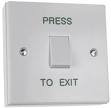 EAEBWH WHITE PLASTIC PRESS TO EXIT BUTTON